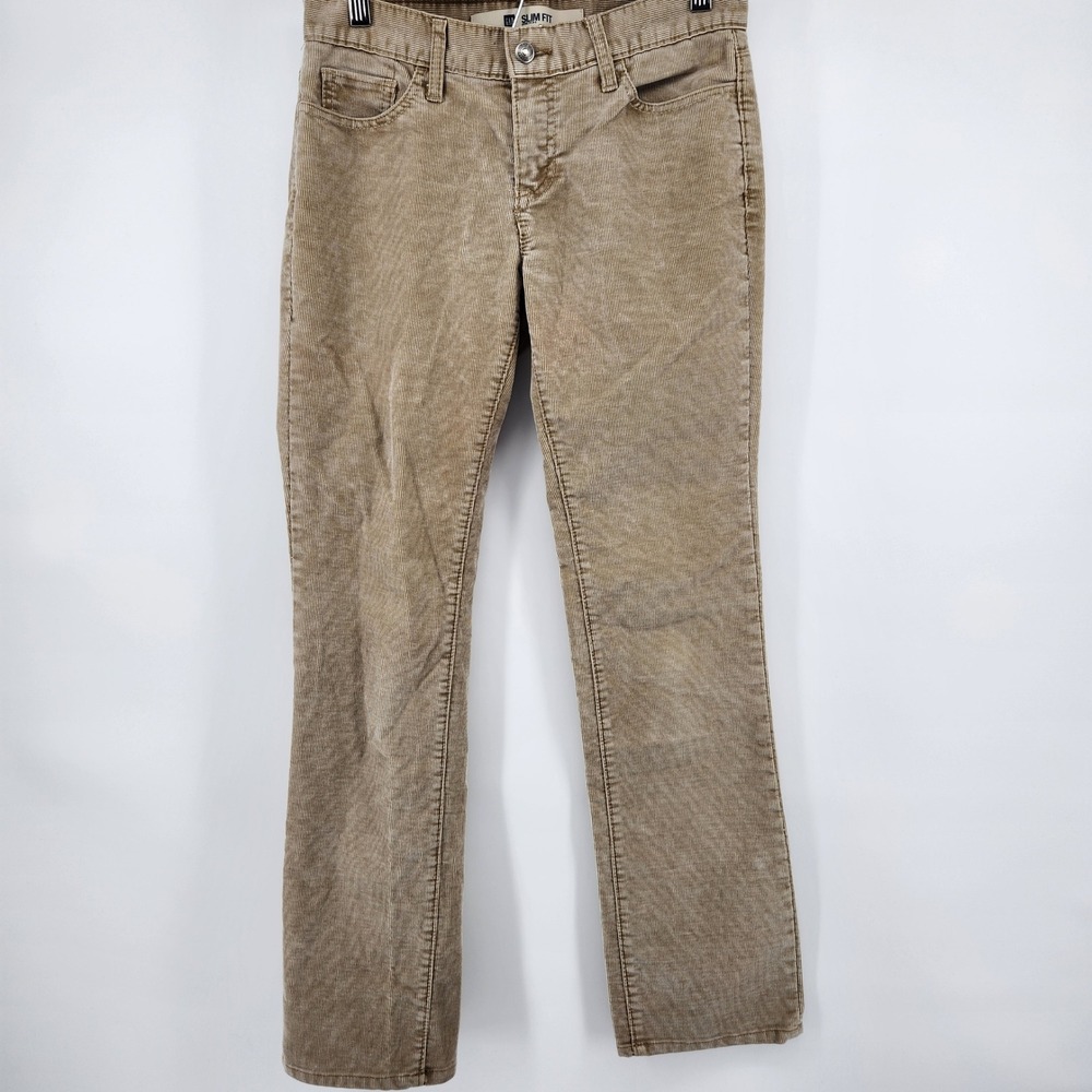 VTG GAP Slim Fit Corduroy Pants  Tan Women's 2R Stretch Casual Everyday